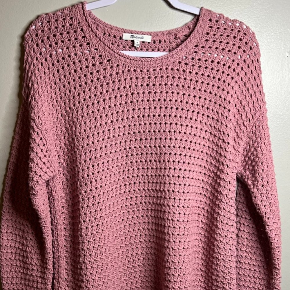 Madewell Austen Open Stitch Sweater Size Small